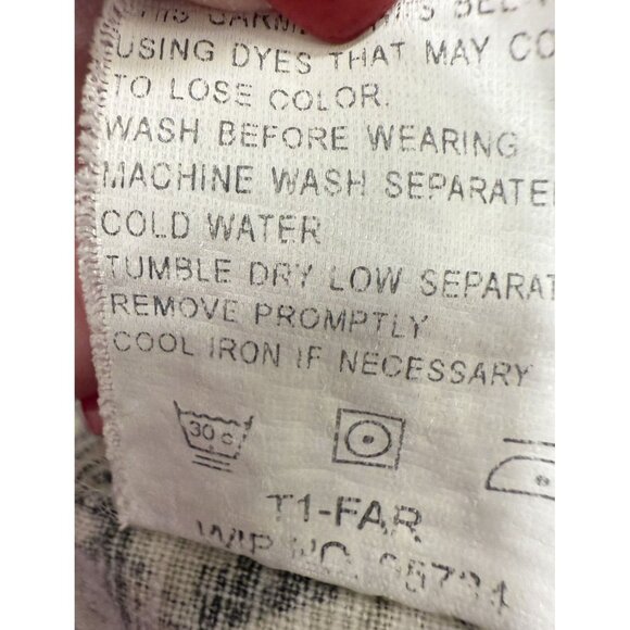 Woolrich Mens Light Olive Fish Signs AllOver Print Linen/Cotton ButtonUp Shirt L - Picture 8 of 8